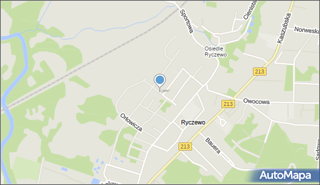 Słupsk, Teligi Leonida, mapa Słupska