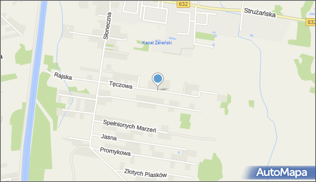 Stanisławów Pierwszy gmina Nieporęt, Tęczowa, mapa Stanisławów Pierwszy gmina Nieporęt