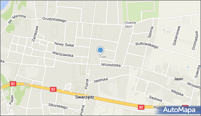 Swarzędz, Teligi Leonida, mapa Swarzędz