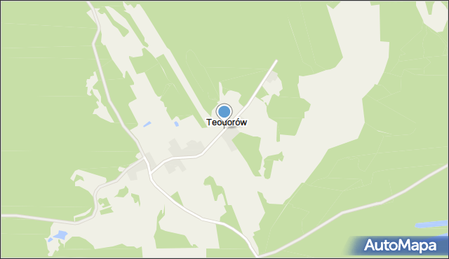 Teodorów gmina Koniecpol, Teodorów, mapa Teodorów gmina Koniecpol