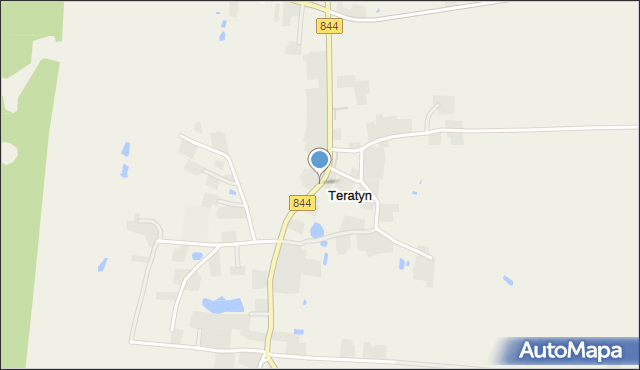 Teratyn, Teratyn, mapa Teratyn