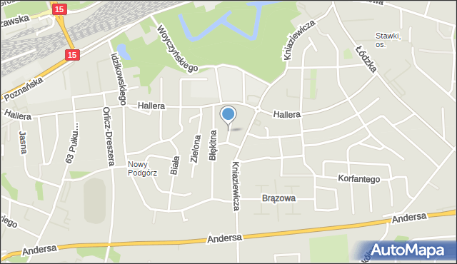 Toruń, Tęczowa, mapa Torunia