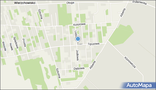 Wierzchowisko gmina Mykanów, Tęczowa, mapa Wierzchowisko gmina Mykanów