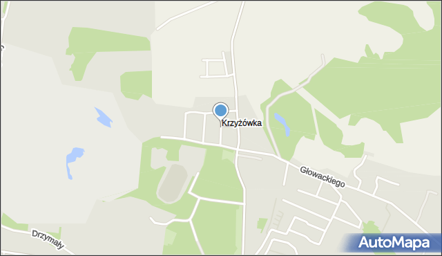 Wojkowice powiat będziński, Tetmajera, mapa Wojkowice powiat będziński