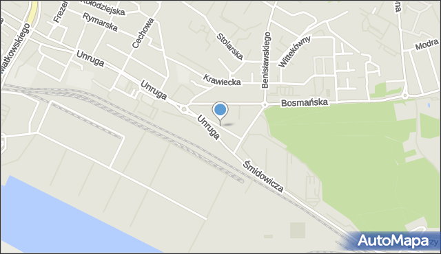 Gdynia, Tkacka, mapa Gdyni