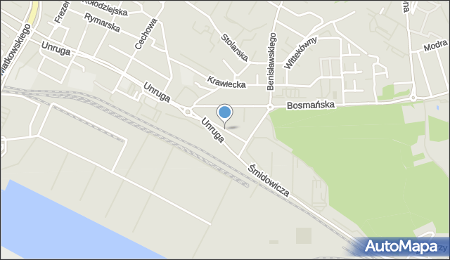 Gdynia, Tkacka, mapa Gdyni