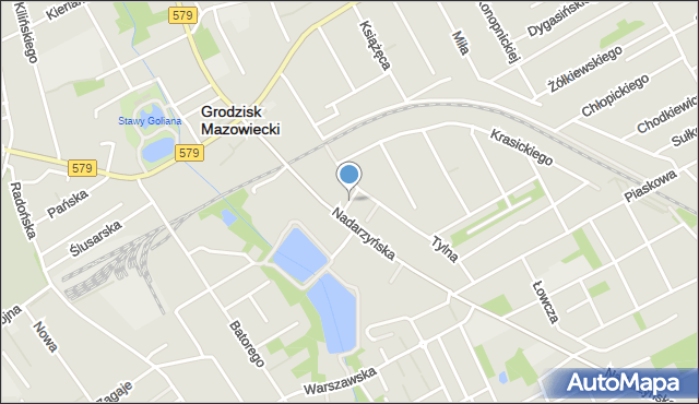 Grodzisk Mazowiecki, Tkacka, mapa Grodzisk Mazowiecki