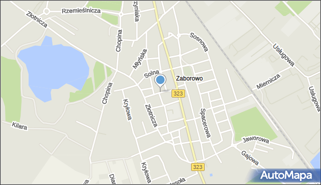 Leszno, Tkacka, mapa Leszno