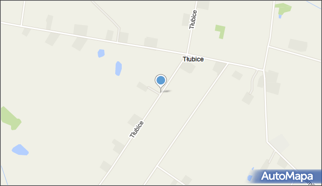 Tłubice, Tłubice, mapa Tłubice