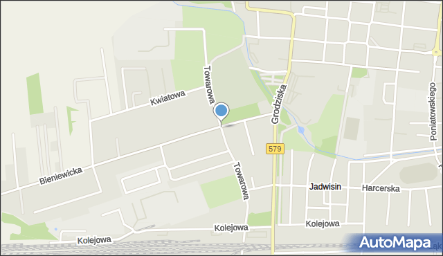 Błonie powiat warszawski zachodni, Towarowa, mapa Błonie powiat warszawski zachodni