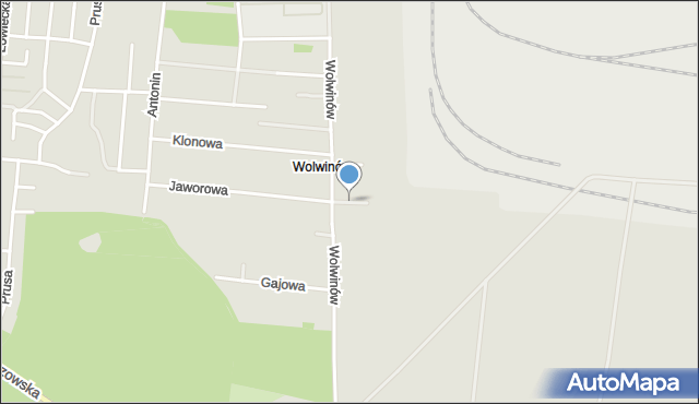 Chełm, Topolowa, mapa Chełma