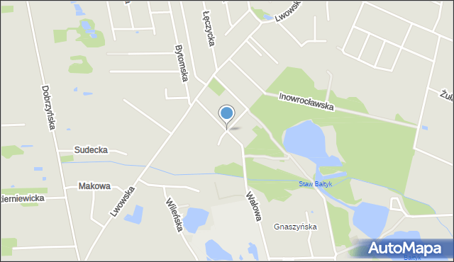 Częstochowa, Toruńska, mapa Częstochowy