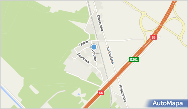 Kiełczewo, Torowa, mapa Kiełczewo