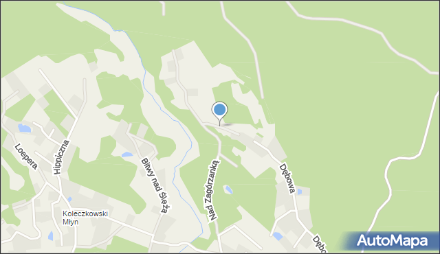 Koleczkowo, Torfowa, mapa Koleczkowo