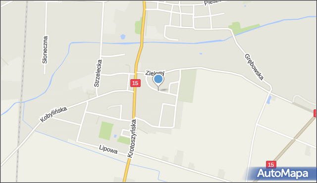 Koźmin Wielkopolski, Tomaszewskiego Mariana, dh., mapa Koźmin Wielkopolski