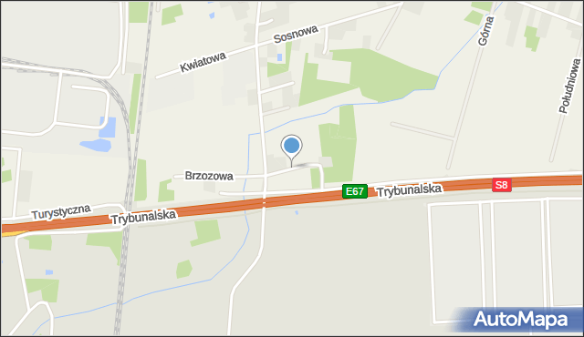 Michałów gmina Moszczenica, Topolowa, mapa Michałów gmina Moszczenica