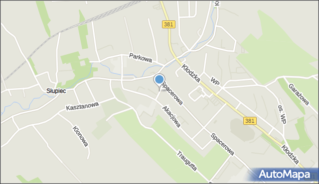 Nowa Ruda powiat kłodzki, Topolowa, mapa Nowa Ruda powiat kłodzki