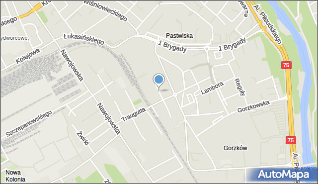 Nowy Sącz, Toczyskiego Józefa, mapa Nowego Sącza