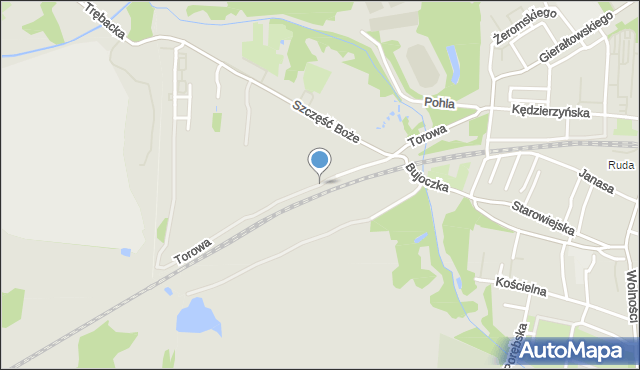 Ruda Śląska, Torowa, mapa Rudy Śląskiej
