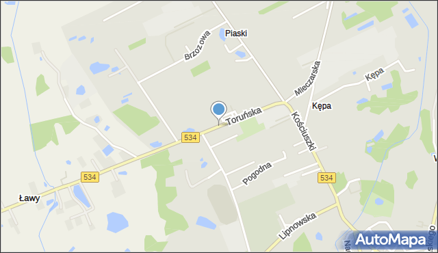 Rypin, Toruńska, mapa Rypin