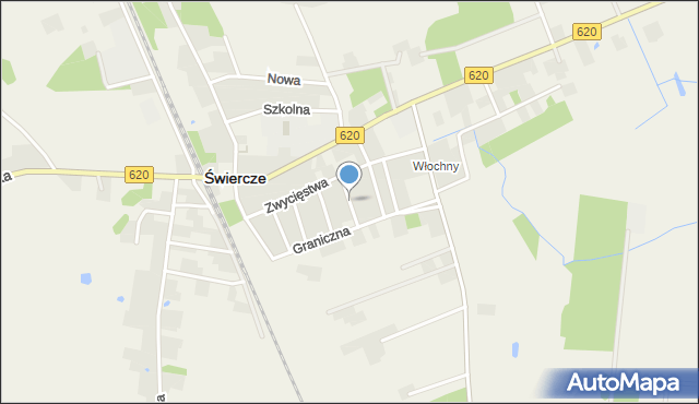 Świercze powiat pułtuski, Topolowa, mapa Świercze powiat pułtuski