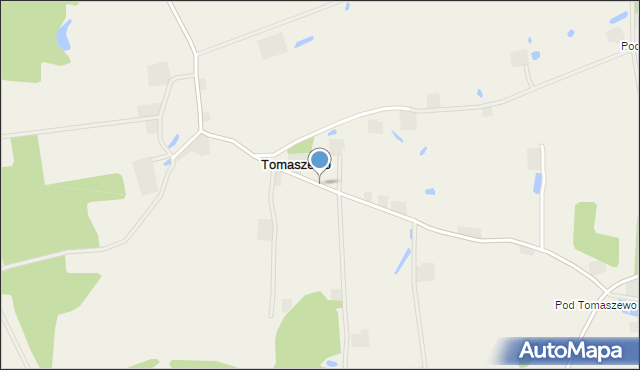 Tomaszewo gmina Kurzętnik, Tomaszewo, mapa Tomaszewo gmina Kurzętnik