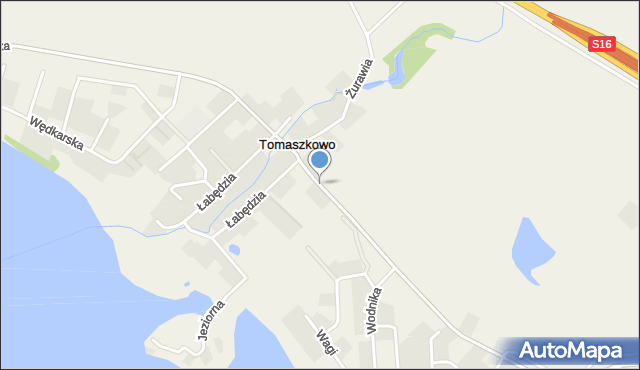 Tomaszkowo, Tomaszkowo, mapa Tomaszkowo