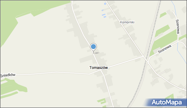 Tomaszów gmina Orońsko, Tomaszów, mapa Tomaszów gmina Orońsko