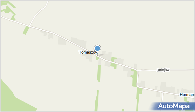 Tomaszów gmina Tarłów, Tomaszów, mapa Tomaszów gmina Tarłów