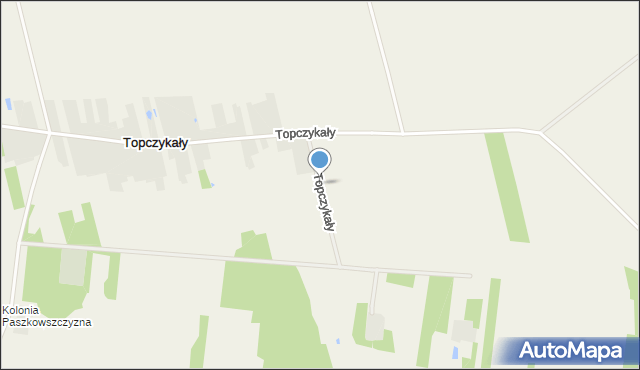 Topczykały, Topczykały, mapa Topczykały