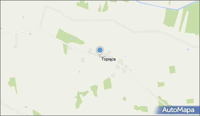 Topiąca, Topiąca, mapa Topiąca