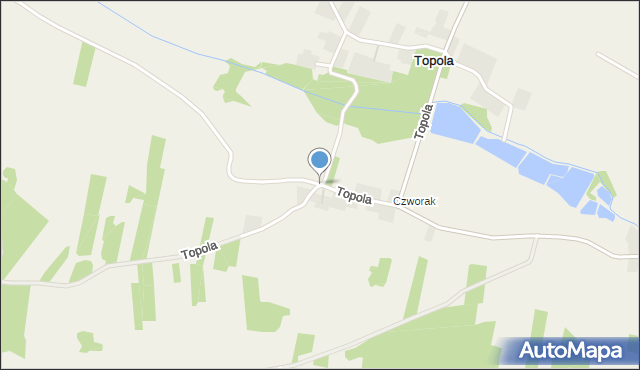 Topola gmina Stopnica, Topola, mapa Topola gmina Stopnica