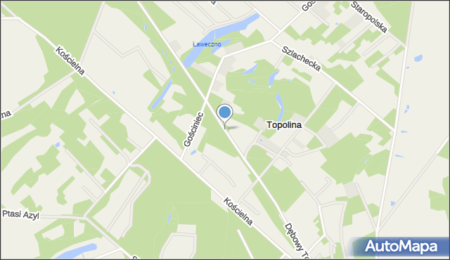 Topolina, Topolina, mapa Topolina