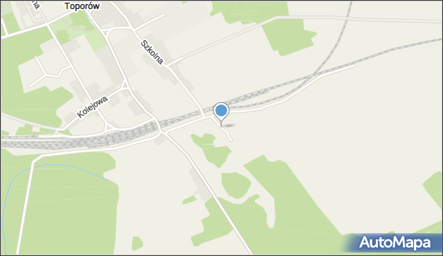 Toporów gmina Łagów, Toporów, mapa Toporów gmina Łagów