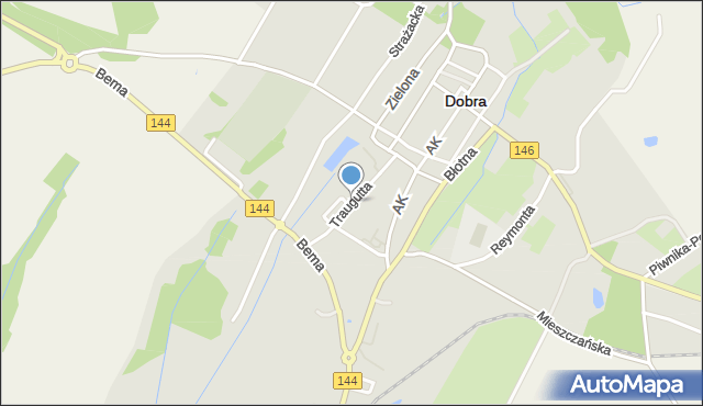 Dobra powiat łobeski, Traugutta Romualda, gen., mapa Dobra powiat łobeski