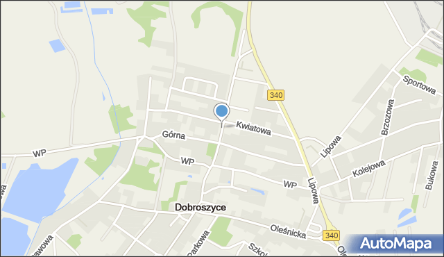 Dobroszyce, Trzebnicka, mapa Dobroszyce