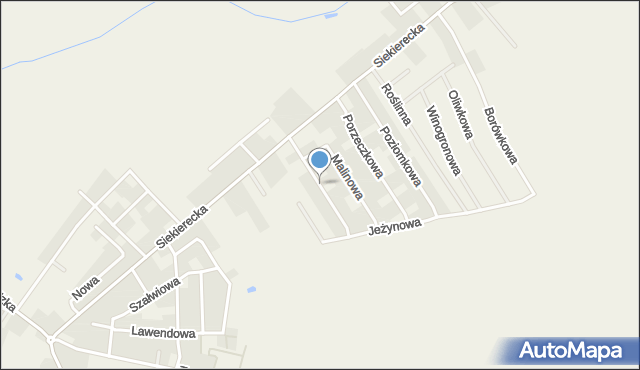 Gowarzewo, Truskawkowa, mapa Gowarzewo