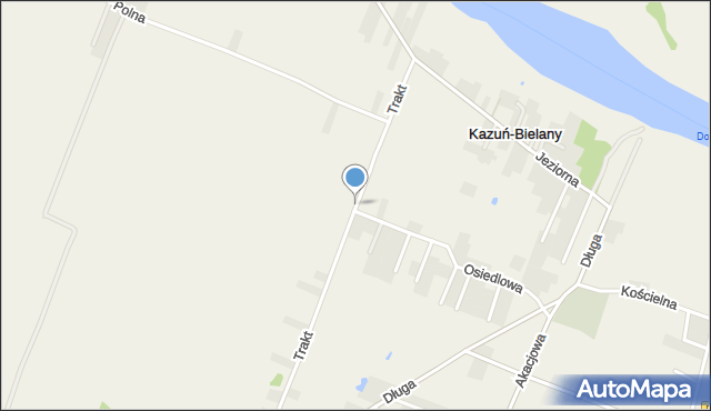 Kazuń-Bielany, Trakt, mapa Kazuń-Bielany