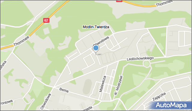 Nowy Dwór Mazowiecki, Traugutta Romualda, gen., mapa Nowy Dwór Mazowiecki