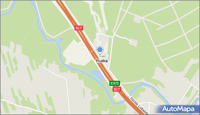 Rudka gmina Wiązowna, Trakt Lubelski, mapa Rudka gmina Wiązowna