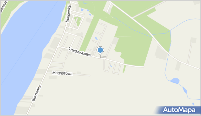 Sapowice, Truskawkowa, mapa Sapowice