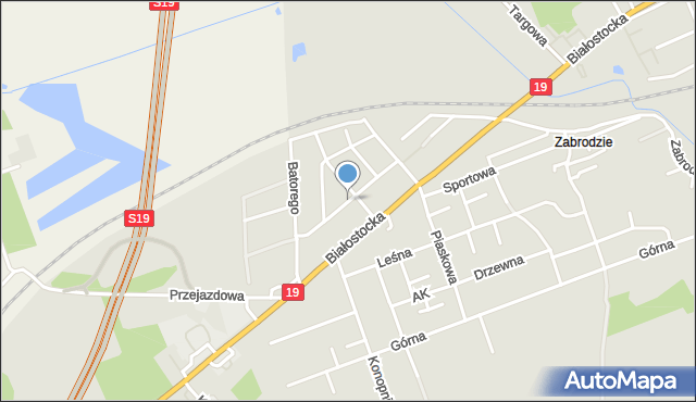 Sokółka, Traugutta Romualda, gen., mapa Sokółka