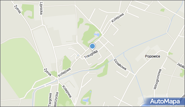 Środa Śląska, Traugutta Romualda, gen., mapa Środa Śląska