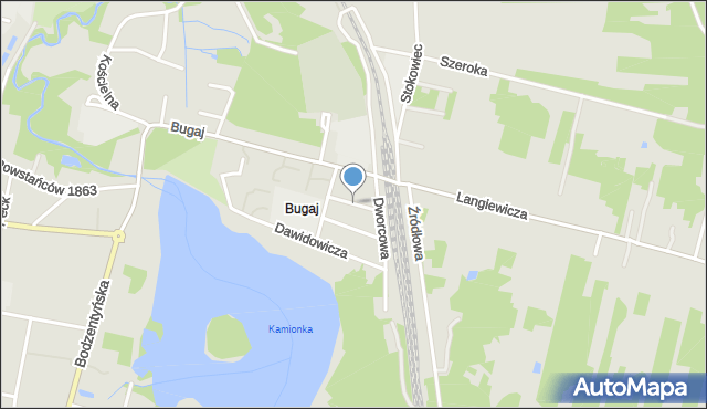Suchedniów, Traugutta Romualda, gen., mapa Suchedniów