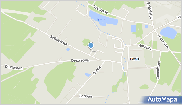 Szczecin, Truskawkowa, mapa Szczecina