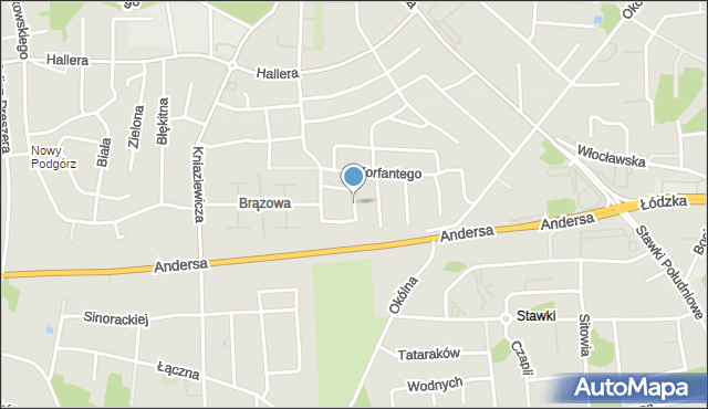 Toruń, Trakcyjna, mapa Torunia