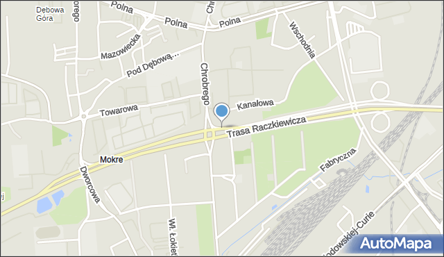 Toruń, Trasa Średnicowa Północna, mapa Torunia