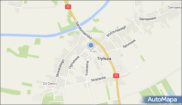 Tryńcza, Tryńcza, mapa Tryńcza