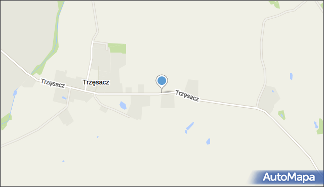 Trzęsacz gmina Pełczyce, Trzęsacz, mapa Trzęsacz gmina Pełczyce