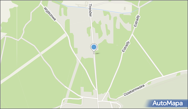 Warszawa, Trenów, mapa Warszawy